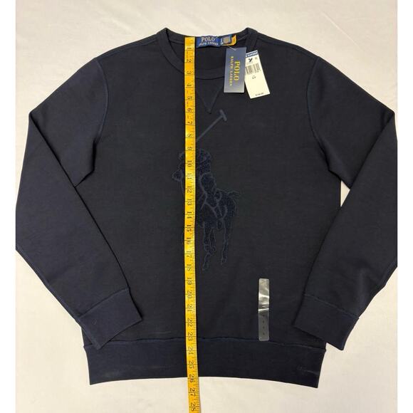 Polo Ralph Lauren Men’s Size Small Big Pony Chenille Sweatshirt Navy NWT - Picture 7 of 16